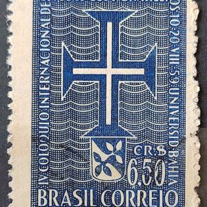 C 441 Selo Coloquio de Estudos Luso Brasileiros Bahia Portugal 1959 Circulado 1