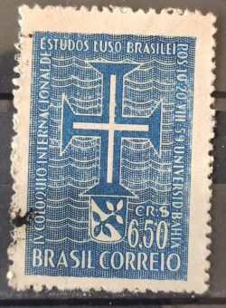 C 441 Selo Coloquio de Estudos Luso Brasileiros Bahia Portugal 1959 Circulado 10