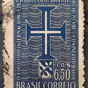 C 441 Selo Coloquio de Estudos Luso Brasileiros Bahia Portugal 1959 Circulado 2