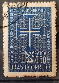 C 441 Selo Coloquio de Estudos Luso Brasileiros Bahia Portugal 1959 Circulado 3