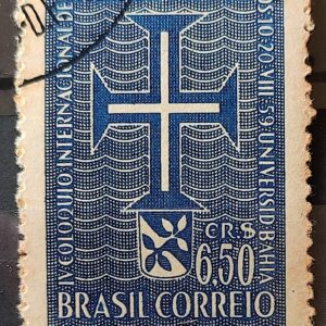C 441 Selo Coloquio de Estudos Luso Brasileiros Bahia Portugal 1959 Circulado 3