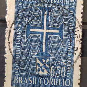 C 441 Selo Coloquio de Estudos Luso Brasileiros Bahia Portugal 1959 Circulado 8