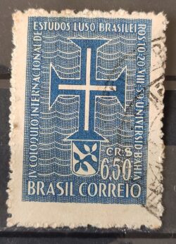 C 441 Selo Coloquio de Estudos Luso Brasileiros Bahia Portugal 1959 Circulado 9