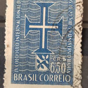 C 441 Selo Coloquio de Estudos Luso Brasileiros Bahia Portugal 1959 Circulado 9