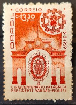 C 442 Cinquentenario da Fabrica Getulio Vargas Piquete Exercito Militar 1959 3