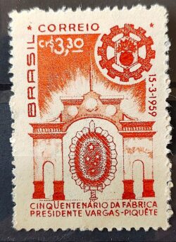 C 442 Cinquentenario da Fabrica Getulio Vargas Piquete Exercito Militar 1959 4