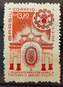 C 442 Cinquentenario da Fabrica Getulio Vargas Piquete Exercito Militar 1959 5