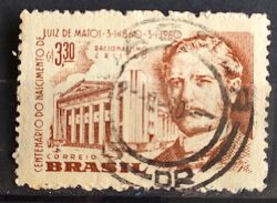 C 446 Selo Centenario Luiz de Matos Racionalismo Cristao Religiao Personalidade 1960 Circulado 1