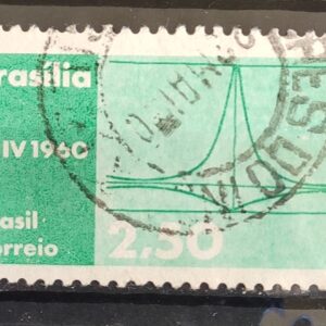 C 449 Selo Inauguracao de Brasilia 1960 Circulado 4