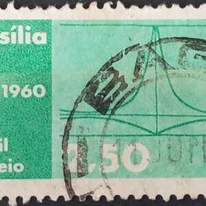 C 449 Selo Inauguracao de Brasilia 1960 Circulado 5