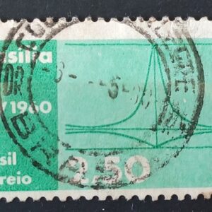 C 449 Selo Inauguracao de Brasilia 1960 Circulado 6