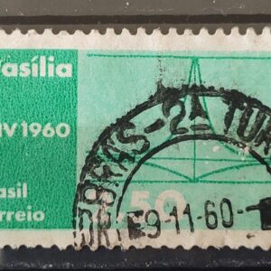 C 449 Selo Inauguracao de Brasilia 1960 Circulado 8