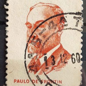 C 451 Selo Centenario Engenheiro Paulo de Frontin 1960 Circulado 1