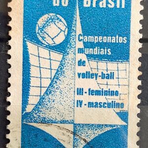 C 454 Selo Campeonato Mundial de Volei 1960 Circulado 3