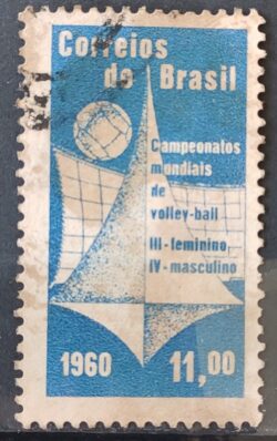 C 454 Selo Campeonato Mundial de Volei 1960 Circulado 2
