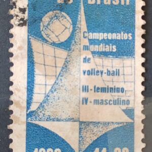 C 454 Selo Campeonato Mundial de Volei 1960 Circulado 2