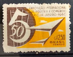 C 455 Selo Exposicao Internacional de Industria e Comercio 1960