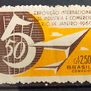 C 455 Selo Exposicao Internacional de Industria e Comercio 1960