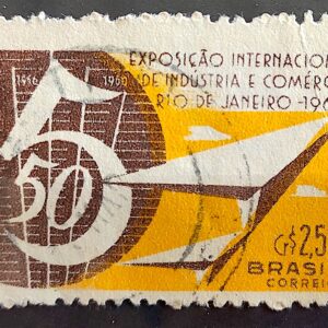 C 455 Selo Exposicao Internacional de Industria e Comercio 1960 Circulado 1