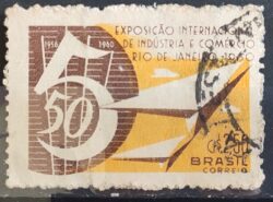C 455 Selo Exposicao Internacional de Industria e Comercio 1960 Circulado 2
