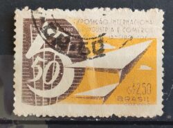 C 455 Selo Exposicao Internacional de Industria e Comercio 1960 Circulado 3