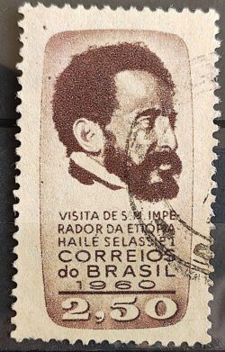 C 456 Selo Imperador da Etiopia Haile Selassie 1961 Circulado 2