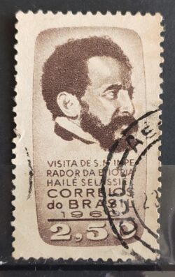 C 456 Selo Imperador da Etiopia Haile Selassie 1961 Circulado 5