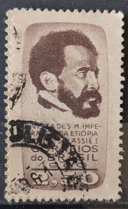C 456 Selo Imperador da Etiopia Haile Selassie 1961 Circulado 8
