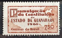C 458 Selo Promulgacao da Constituicao da Guanabara Mapa Direito 1961 1