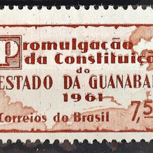 C 458 Selo Promulgacao da Constituicao da Guanabara Mapa Direito 1961 1