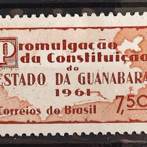 C 458 Selo Promulgacao da Constituicao da Guanabara Mapa Direito 1961 2
