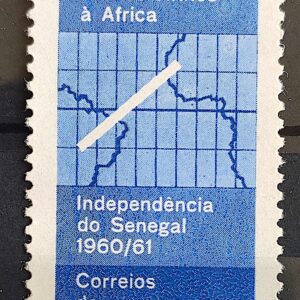 C 461 Selo Ministro Afonso Arinos Mapa Africa Senegal 1961 1