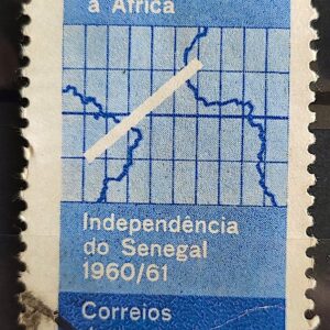 C 461 Selo Ministro Afonso Arinos Mapa Africa Senegal 1961 Circulado 2