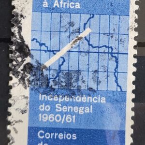 C 461 Selo Ministro Afonso Arinos Mapa Africa Senegal 1961 Circulado 3
