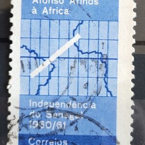 C 461 Selo Ministro Afonso Arinos Mapa Africa Senegal 1961 Circulado 5