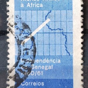 C 461 Selo Ministro Afonso Arinos Mapa Africa Senegal 1961 Circulado 6