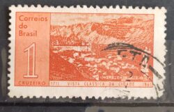 C 462 Selo Aniversario Cidade de Ouro Preto 1961 Circulado 4