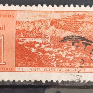 C 462 Selo Aniversario Cidade de Ouro Preto 1961 Circulado 4