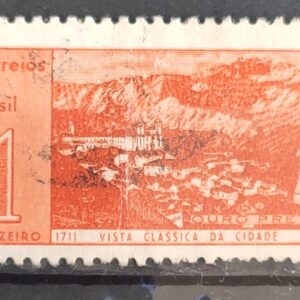 C 462 Selo Aniversario Cidade de Ouro Preto 1961 Circulado 5