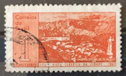 C 462 Selo Aniversario Cidade de Ouro Preto 1961 Circulado 6