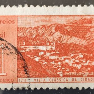 C 462 Selo Aniversario Cidade de Ouro Preto 1961 Circulado 6