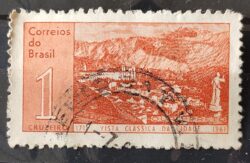 C 462 Selo Aniversario Cidade de Ouro Preto 1961 Circulado 7