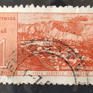 C 462 Selo Aniversario Cidade de Ouro Preto 1961 Circulado 7