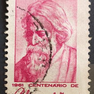 C 465 Selo Centenario Poeta India Rabindranath Tagore 1961 Circulado 1