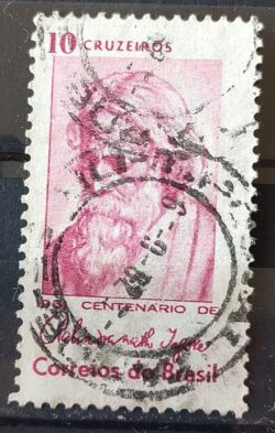 C 465 Selo Centenario Poeta India Rabindranath Tagore 1961 Circulado 10