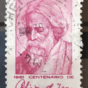C 465 Selo Centenario Poeta India Rabindranath Tagore 1961 Circulado 18