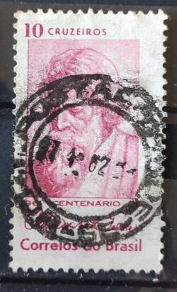 C 465 Selo Centenario Poeta India Rabindranath Tagore 1961 Circulado 8