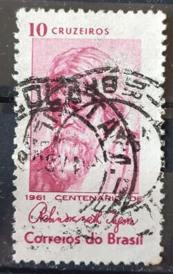 C 465 Selo Centenario Poeta India Rabindranath Tagore 1961 Circulado 9