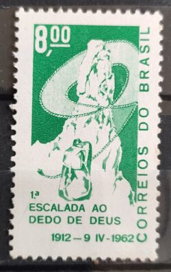 C 470 Selo Cinquentenario Escalada ao Dedo de Deus Alpinismo 1962
