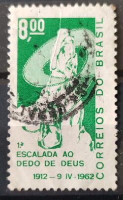 C 470 Selo Cinquentenario Escalada ao Dedo de Deus Alpinismo 1962 Circulado 7